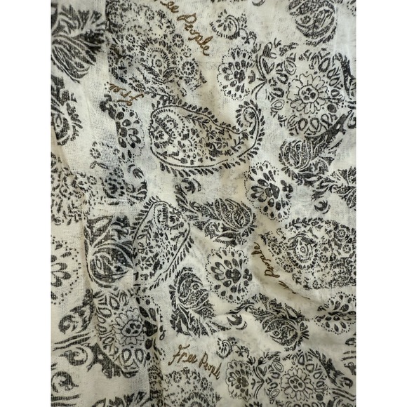 FREE PEOPLE Everyone's Favorite Mini Dress Blue Floral Feminine Boho M With Tote - Picture 12 of 12